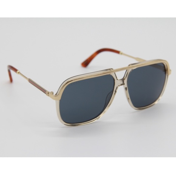 NEW GG0200S 004 GUCCI SUNGLASSES NEW COLLECTION AVIATOR GUCCI - Picture 7 of 11